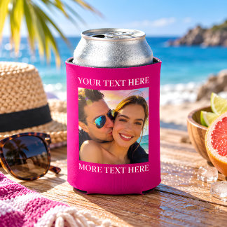 Porta-lata Foto e Texto Personalizados