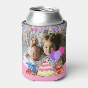 Porta-lata  Foto personalizada da celebração do aniversári