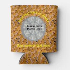 Porta-lata Foto personalizada de patos de borracha