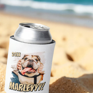 Porta-lata Foto personalizada de Pet personalizada do Modern 