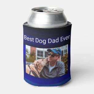 Porta-lata Foto personalizada do melhor Pai de cães com pint
