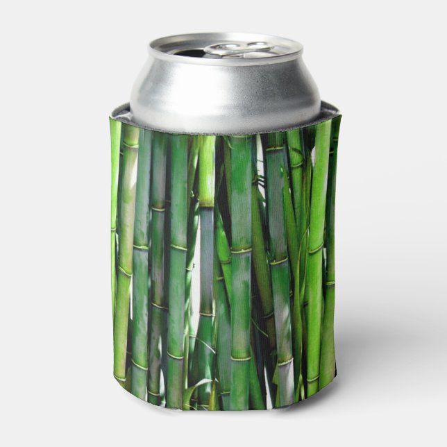 Porta-lata Fotografia da Natureza de Caules de Bambu Verde (Can Front)