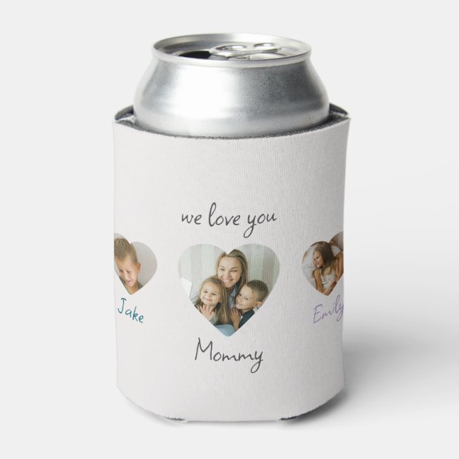 Porta-lata Fotografias De Coração Personalizadas Podem Resfri (Can Front)