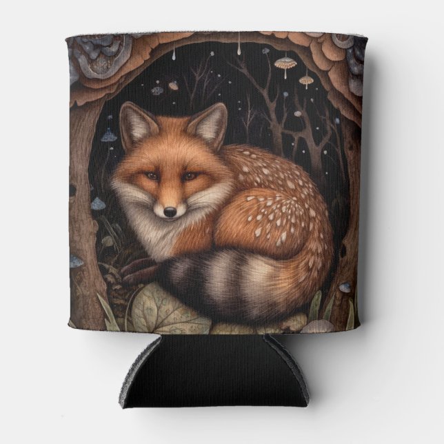 Porta-lata Fox Can Cooler da Meia-Noite (Frente)