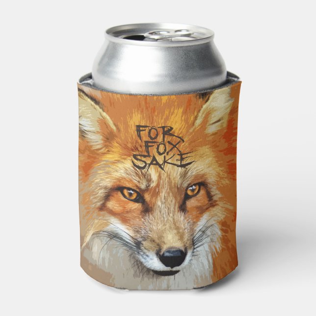 Porta-lata Fox Sake Design (Can Front)