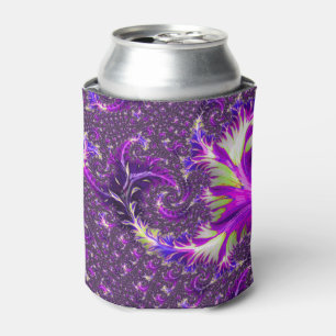 Porta-lata Fractal Roxo