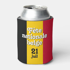 Porta-lata França Fête nationale belge Bandeira belga
