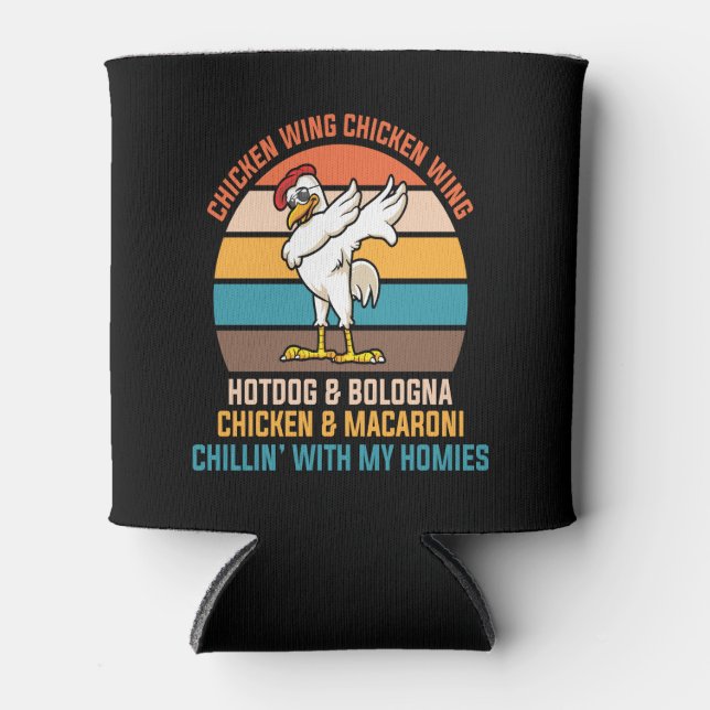 Porta-lata Frango Wing Galinha Wing Hot Dog Bologna Song Dan (Frente)