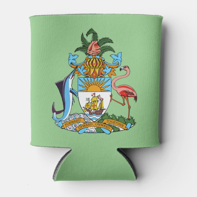 Porta-lata Freetown, Bahamas com Marlin & Ship (Eleuthera) (Frente)