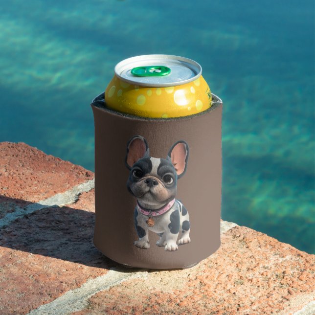 Porta-lata French Bulldog (Piscina in situ)