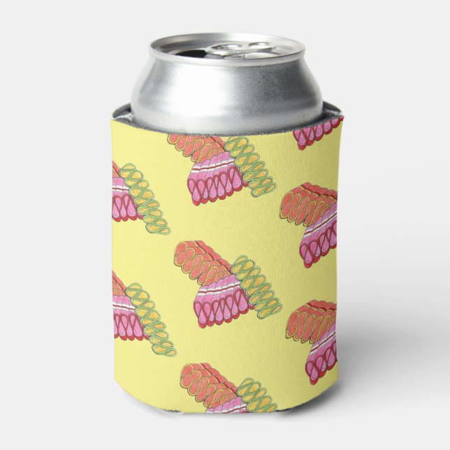 Porta-lata Fresco de Natal Fashiado Fresco Docinho de Fita (Can Front)