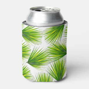 Porta-lata Frondas havaianas exóticas tropicais da palma
