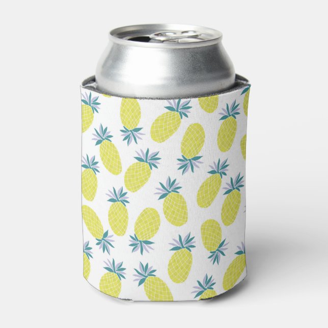 Porta-lata Fruta Amarelo de Abacaxi (Can Front)