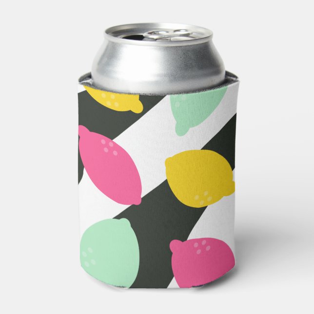 Porta-lata Fruta de Limão Jumbo em negros (Can Front)