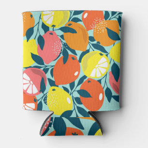 Porta-lata Fruta tropical: Design de padrão têxtil