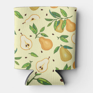 Porta-lata Frutas Amarelas: Ilustração Vintage.