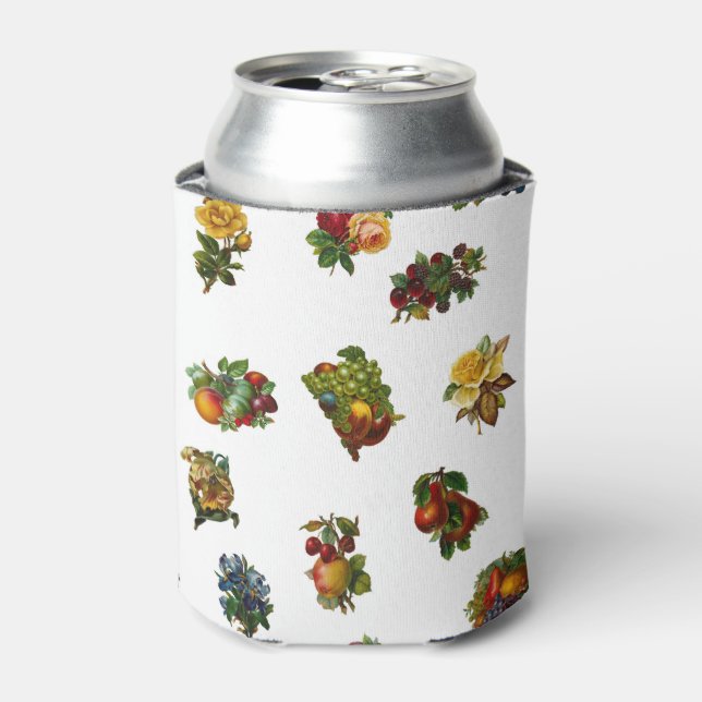 Porta-lata Frutas e Flores Vintage (Can Front)