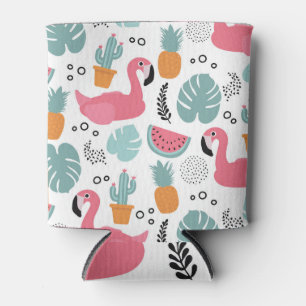 Porta-lata Frutas tropicais: padrão repetitivo.