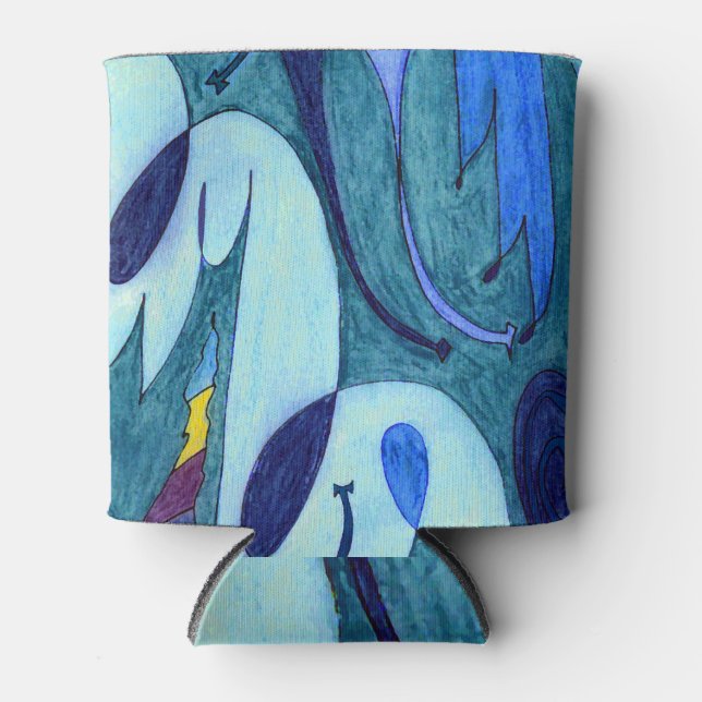 Porta-lata Fumos azuis (Frente)