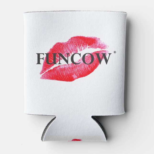 PORTA-LATA FUNCOW BEIJO ROSA (Frente)