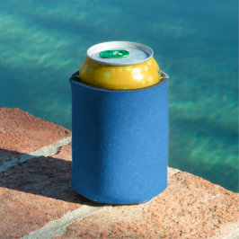 Porta-lata fundo azul calmo e sereno com padrão giratório
