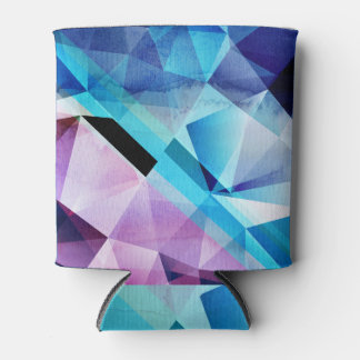 Porta-lata Fundo de Abstrato Geométrico com Aquarela