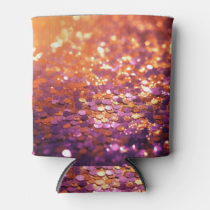 Porta-lata Fundo de Brilho Laranja Roxo-77996