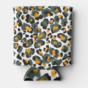 Porta-lata Fundo de Impressão de Animais Leopard
