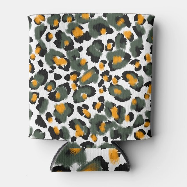 Porta-lata Fundo de Impressão de Animais Leopard (Frente)