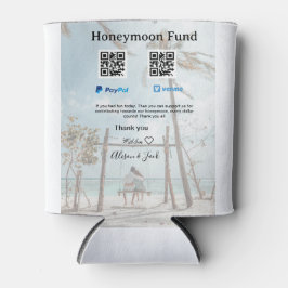 Porta-lata Fundo de lua de mel venomo paypal doação Q R casal