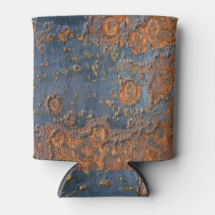 Porta-lata Fundo de metal enferrujado texturizado.