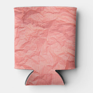 Porta-lata Fundo de Textura de Papel Enrugado Rosa
