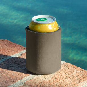 Porta-lata Fundo marrom calmo e simples com textura
