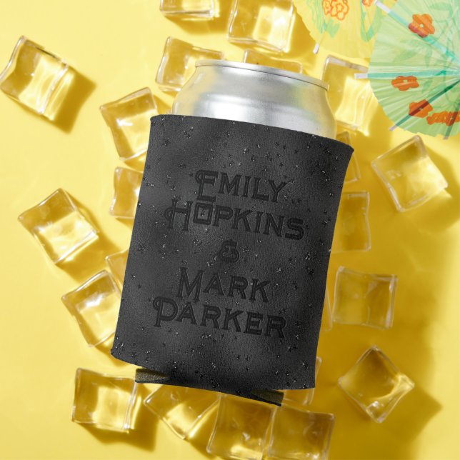 Porta-lata Fundo negro de luxo Glam Design (Verão in situ)