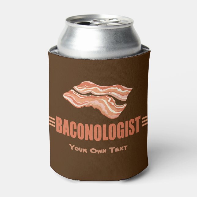 Porta-lata Funny Bacon Baconologista (Can Front)