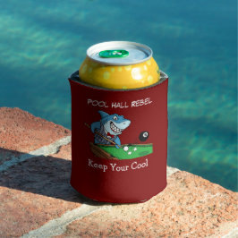 Porta-lata Funny Billiards Pool Hall Shark Can Coolers
