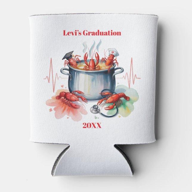 Porta-lata Funny Cajun Nurse Graduation Party (Frente)