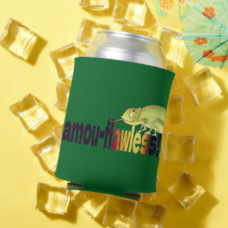 Porta-lata Funny Camou-flawless Chameleon Pun