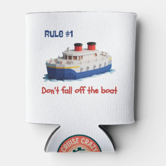 Porta-lata Funny Can Cooler - Rule #1 Don’t Fall Off the Boat