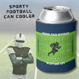 Porta-lata Funny Football Party Favor Beverage Can Cooler