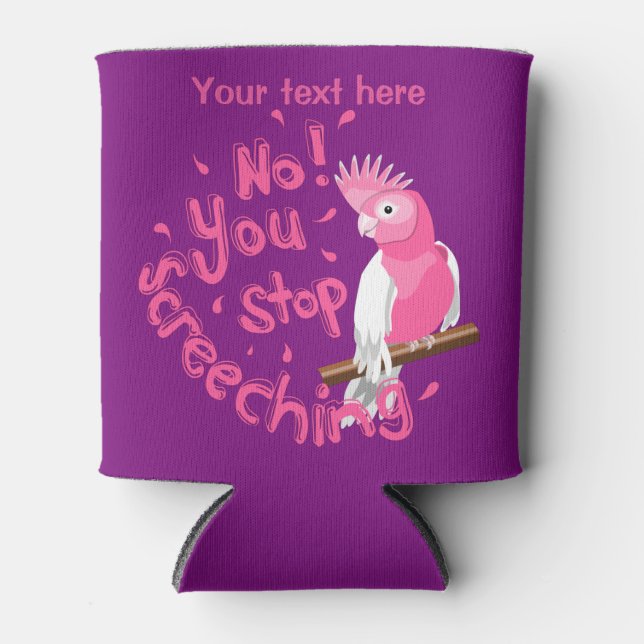 Porta-lata Funny Galah Cockatiel (Frente)