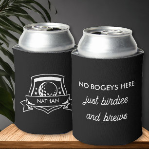 Porta-lata Funny Golf Bogey Birdies e Brews Personalizado