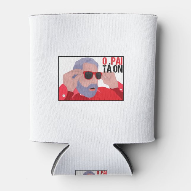 Porta-lata Funny Lula Meme with Sunglasses (Frente)