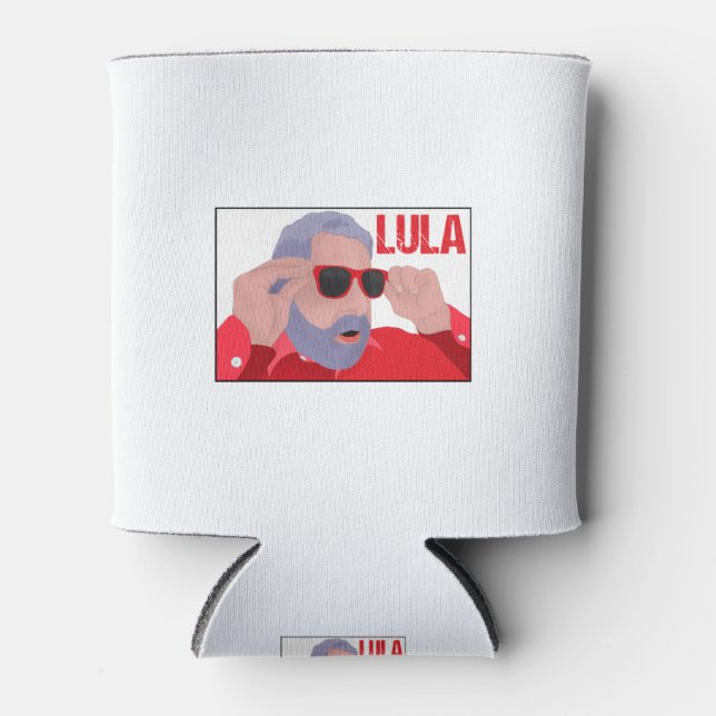 Porta-lata Funny Lula Meme with Sunglasses (Frente)