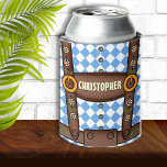 Porta-lata Funny Personalizado Lederhosen Oktoberfest<br><div class="desc">Diversão e festivo Oktoberfest design</div>