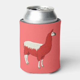 Porta-lata Funny Red Llama
