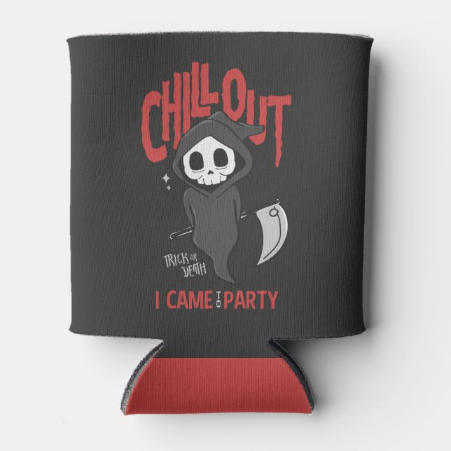 Porta-lata Funny Sarcastic Grim Reaper Halloween (Frente)