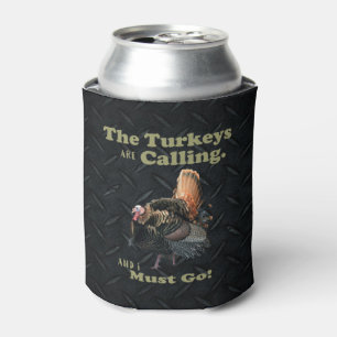 Porta-lata Funny Wild Turkey Caçando Quote Beer Cooler