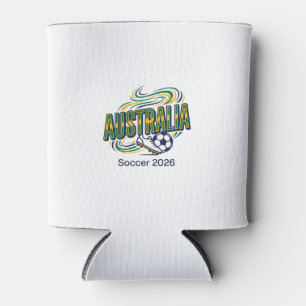 Porta-lata Futebol Austrália 2026 Futebol Negrito Tipografia