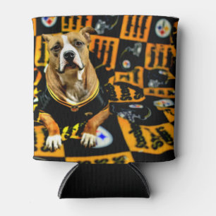 Porta-lata Futebol do Cão de Salvação Pitbull Fanático